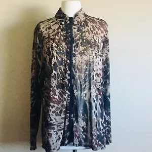 Travelers Collection by Chico’s verzierte transparente Jacke Gr. 3 - Bild 1 von 10