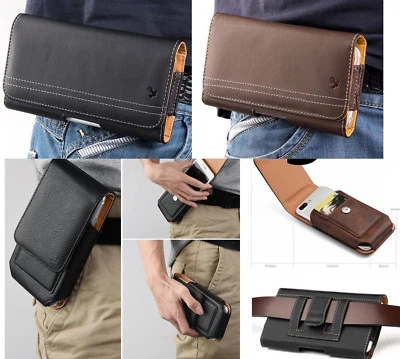 for Nokia 6 - PU Leather Belt Clip Pouch Holster Carrying Phone Case Cover - Image 1 of 3