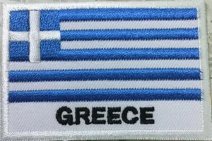 Flag of GREECE Patch Embroidered IRON ON or SEWN NEW - Imagen 1 de 1