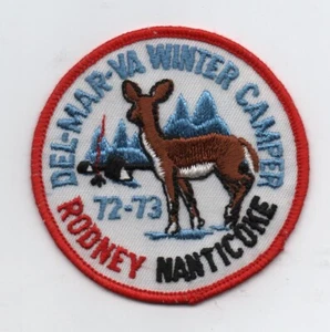 Parche serie cámper de invierno Nanticoke Rodney 1972-73 (ciervo) (Del-Mar-VA C.) - Imagen 1 de 1