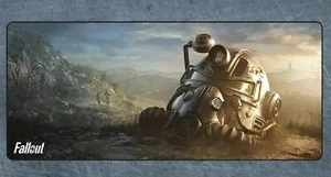 Fallout 4 76 33 New Vegas T-60 Power Armor Helmet Oversized Deskmat Mouse Pad - Picture 1 of 1