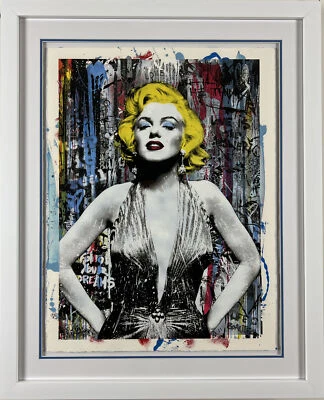"Marilyn For Ever" by Mr. Brainwash a Unique Silkscreen and Mixed Media on Paper Foto 1 de 3