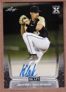 2020 Leaf XRC Rookie Draft Retail Autographs #BAJH2 Jeffrey Hakanson RC AUTO