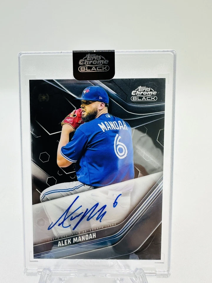 2023 Topps Chrome Black Alek Manoah Auto Autograph #CBA-AM Blue Jays - Image 1 of 2