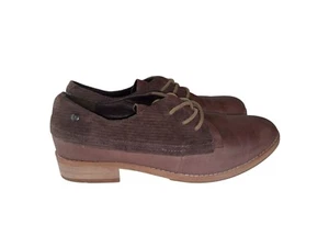 CAT Caterpillar Tally Brown Leather Oxford Shoes Womens Size 6.5 EUR 37.5 - Picture 1 of 11