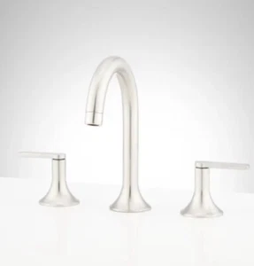 Signature Hardware Lentz 1.2 GPM Widespread Bathroom Faucet 466423 -Less Handles - Picture 1 of 3