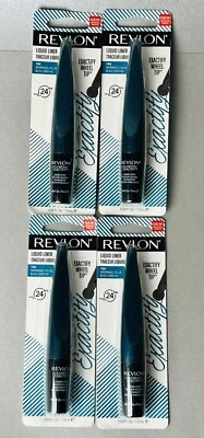 NEW Lot of 4 Revlon Colorstay Exactify Liquid Liner Sealed 104 - Mermaid Blue - Image 1 of 3
