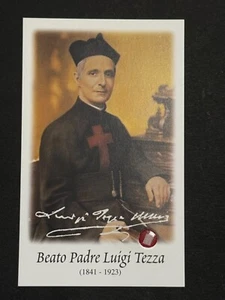heilige karte reliquie santino reliquie reliquia "BEATO PADRE LUIGI TEZZA" - Bild 1 von 2