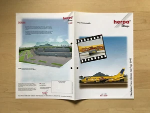 HERPA Wings Prospekt Neuheiten Blatt März/April 1997 vierseitig ca. A4 gelocht - Photo 1/2