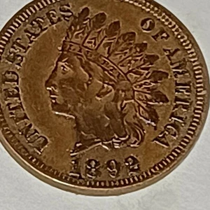Centavo cabeza india 1892 (bu y marrón tonificado) - Imagen 1 de 5