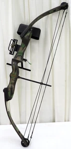 Vintage Hoyt Rebel compound bow Right Handed Camo 35-50lbDW 28"DL - Picture 1 of 9