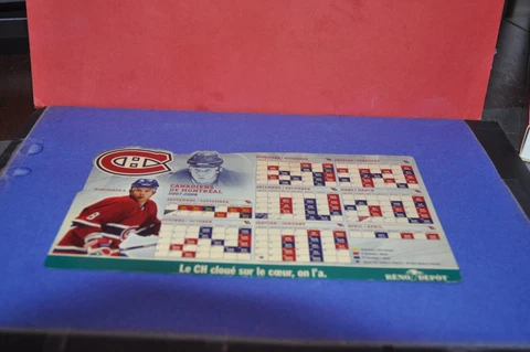 MONTREAL CANADIENS hockey club MAGNETIC CALENDAR 2007-2008 RENO-DEPOT nhl Cover
