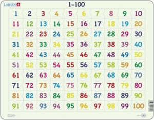 Larsen números del 1 al 100, 100 piezas - Imagen 1 de 2