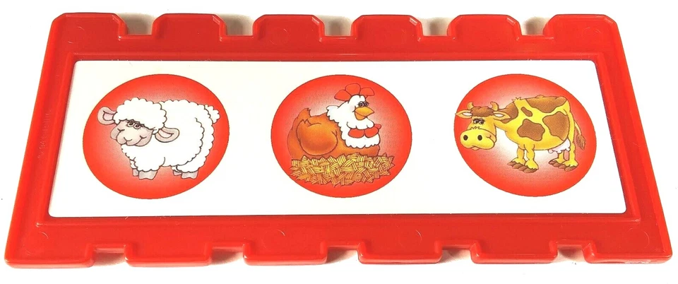 Cerca de tarjeta de repuesto Fisher Price Barnyard Bingo 1994 - tú eliges el color Foto 1 de 1
