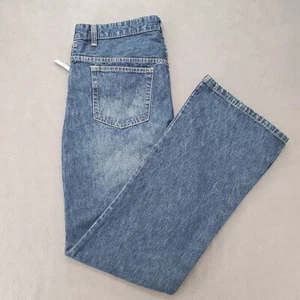 Lands End Womens Size 20H Wide Leg Blue Denim Jeans 34X31 - Picture 1 of 20