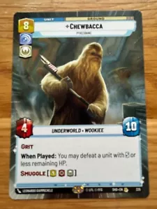 STAR WARS UNLIMITED TCG SHADOWS OF THE GALAXY HYPERSPACE RARE CHEWBACCA - Picture 1 of 1