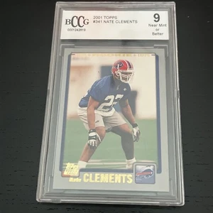 2001 Topps Nate Clements #341 BCCG 9  - Picture 1 of 2