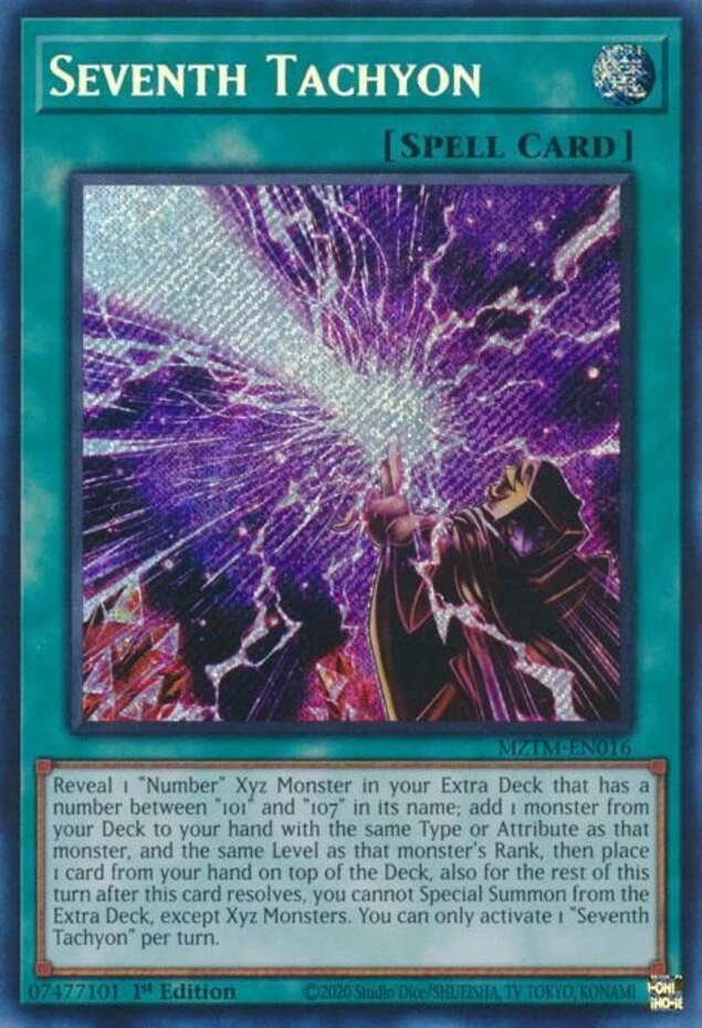 x1 Seventh Tachyon - MZTM-EN016 - Secret Rare - 1st Edition Yu-Gi-Oh! M/NM - Image 1 of 1