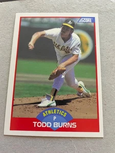 1989 Score - Todd Burns #465 - Picture 1 of 1