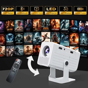 4K Mini Portable Projector HD LED BT HDMI USB Office Home Theater 10000 Lumen US - Picture 1 of 13