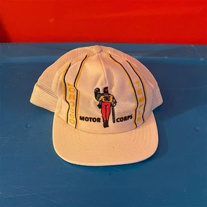 Vintage Morocco Temple Motor Corps Trucker Hat Snapback Cap - Picture 1 of 7