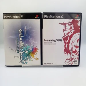 Unlimited Saga & Romancing SaGa Lot of 2 Sony Playstation 2 PS2 CIB Complete - Picture 1 of 10