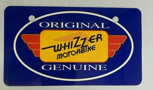 Whizzer Motorbike Original Genuine 4"x7" Plastic License Plate - Picture 1 of 2