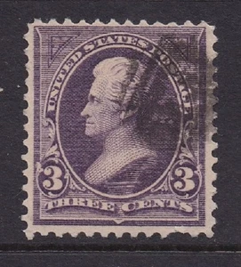 Scott #253 Andrew Jackson 3c (singolo) 1894 usato con cerniera - Foto 1 di 3