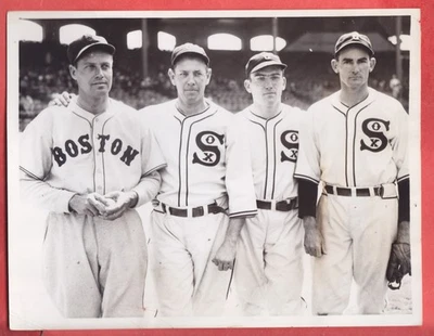 1937   TYPE 1   6.5 X8.5   WES FERRELL  TED LYONS   BILL DIETRICH   VERN KENNEDY - Image 1 of 2