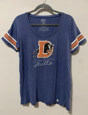 Camisa de béisbol '47 Durham Bulls para mujer XL con logotipo bordado azul manga corta Foto 1 de 4