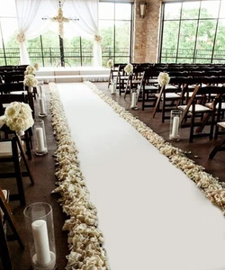 Wedding Ceremony Decorations Aisle Runner,50ft X3ft,Polyester Paper Convenien... - Picture 1 of 5