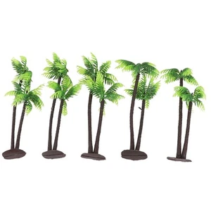 5 X Plastik Kokosnuss Palme Pflanze Bonsai Craft Mikro Landschaft Aquarium - Bild 1 von 18
