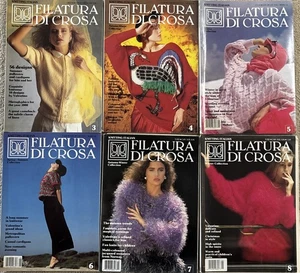 6 Filatura di Crosa Strickmusterhefte italienisch 1986-1987 Nr 3-8 - Bild 1 von 7