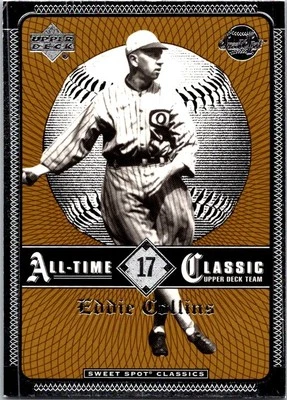 Tarjeta de béisbol 2002 Upper Deck Sweet Spot Classics #17 Eddie Collins 11B Foto 1 de 2