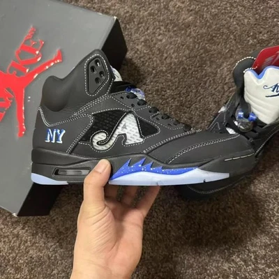 Zapatos para hombre Awake NY x Air Jordan 5 retro 'Black Racer Blue' DV4982-004 Free Shi Foto 1 de 4