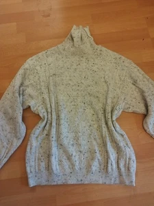 Wollpullover, Rollkragen, C&A, Gr. 40, beige, top, kuschelig, chic, Zopfmuster - Bild 1 von 3