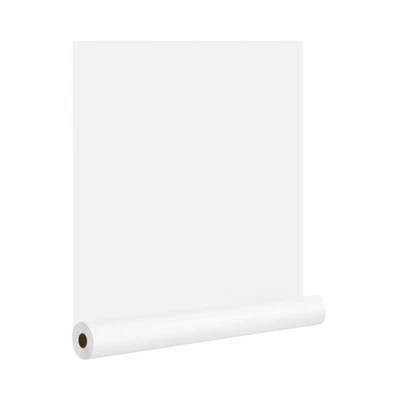 Papel de parede branco papel de contato branco espesso casca e vara papel de parede 24"x394"... - Imagem 1 de 4