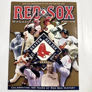 Boston Red Sox 2001 Official Magazine 100 Years of MLB Baseball History NEW VNTG - Picture 1 of 2