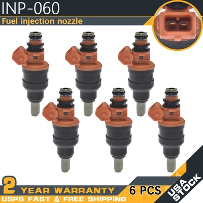 6Pcs Fuel Injectors INP-060 for 1995-2000 Chrysler Sebring Dodge Stratus 2.5L V6 Foto 1 de 4