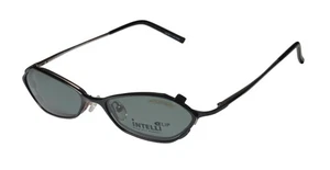 NUEVAS GAFAS ELITE INTELLI CLIP 732 GAFAS NEGRAS CHAMPGNE METAL GEOMÉTRICO PARA MUJER - Imagen 1 de 9