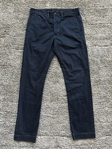 Ralph Lauren Double RL RRL Officer Chino Navy Blau Hose 32x32 - Bild 1 von 15