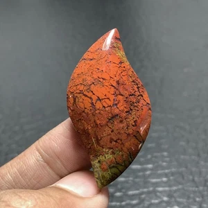 Plume Agate Cabochon 41.5x21x7mm High Quality 38.5 ct - Imagen 1 de 5