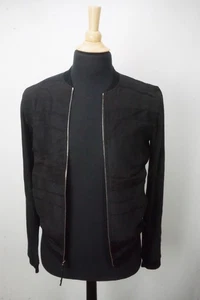 John Varvatos x Nick Jonas Black Limited Edition Zip Jacket Linen XS Brand New  - Picture 1 of 7