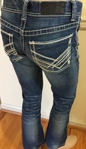 Buckle Black Men 28x32 Blue Jean 9 Fit BBLA916 98% Cotton Detail Design - Picture 1 of 15