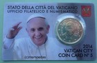 Vatikan 50 Euro Cent Münze 2014 CoinCard Münzkarte No.5 Euromünze Franziskus