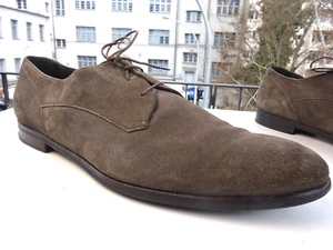 ERMENEGILDO ZEGNA Z ZEGNA scarpe uomo business pelle marrone Italy taglia 46 (UK12) OTTIME - Foto 1 di 15