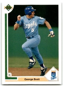 1991 UPPER DECK GEORGE BRETT KANSAS CITY ROYALS #525