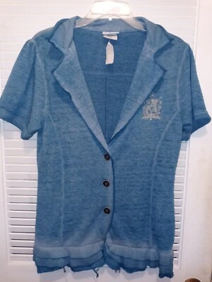 Camisa Suéter Mickey Mouse Parques Disney Flecos Mujer Talla Mediana Nueva con Etiquetas Foto 1 de 4