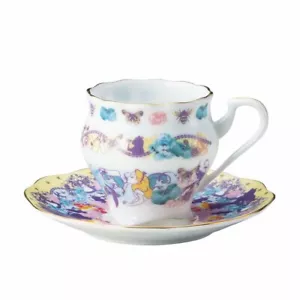 Sango Toki Disney Alice Art Collection Demitas Cup & Saucer Pocket Watch 3236-02 - Picture 1 of 4