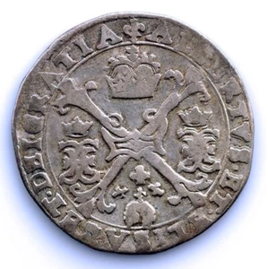 SC. Spain- Alberto e Isabel. 1/4 Patagón. 1598-1621 Brujas. Plata 6,63 g. ESCASA - Imagen 1 de 2